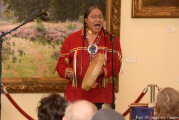 Joseph Firecrow, Native American flautist, performs at Opening Celebration in 2013 (Book Choice: "The Absolutely True Diary of a Part-time Indian"